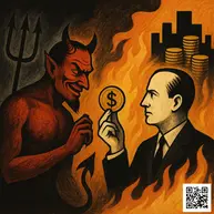 Gerçek fark şudur:<br />Şeytan insanı kandırır; kapitalizm, insanın kendi kendini kandırma biçimidir.